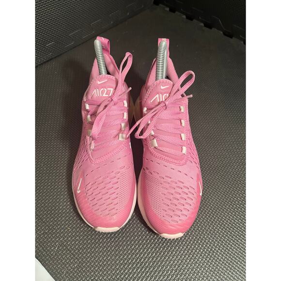 Nike Air Max 270 Flamingo Pink Running Shoes Comfort Sneaker Youth Kids 4Y - Picture 2 of 7